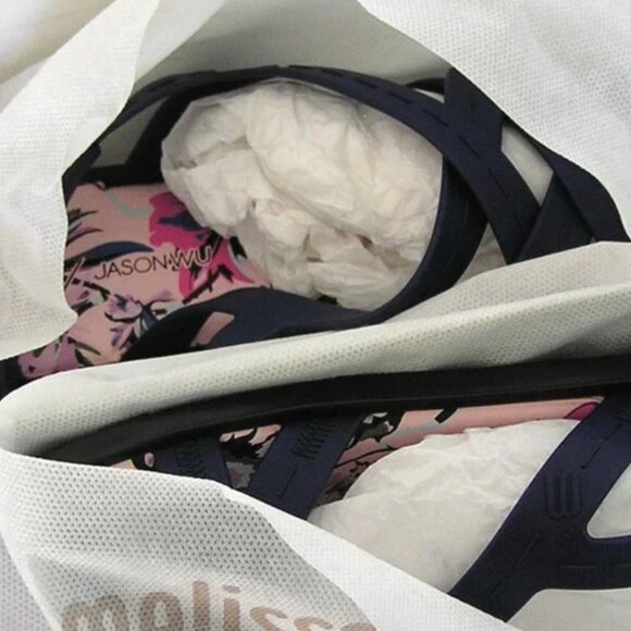 Melissa + Jason Wu HAILEY NAVY BLUE Sandal 7 - Picture 5 of 5